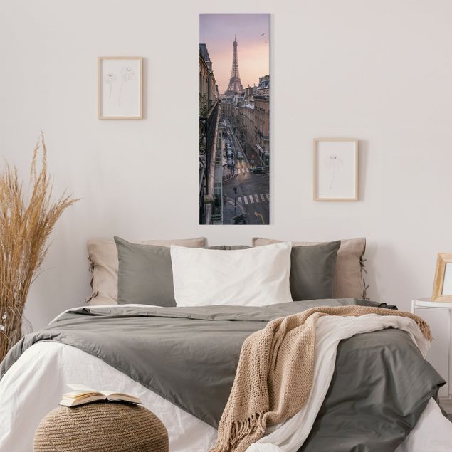 Paris Leinwand Eiffelturm bei Sonnenuntergang