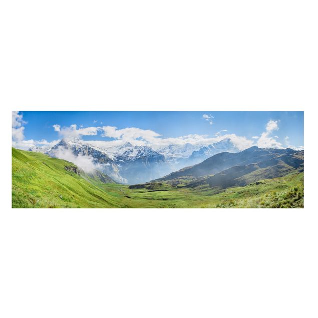 Wandbilder Landschaften Schweizer Alpenpanorama
