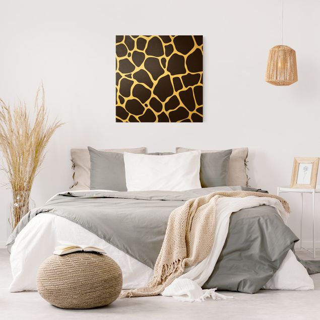 Leinwandbilder Muster Giraffen Print