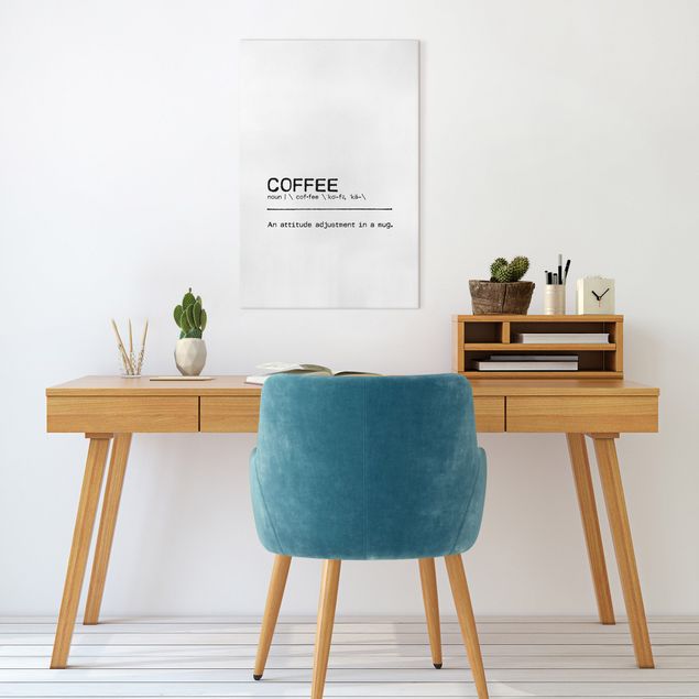 Leinwand Kunst Definition Coffee Attitude