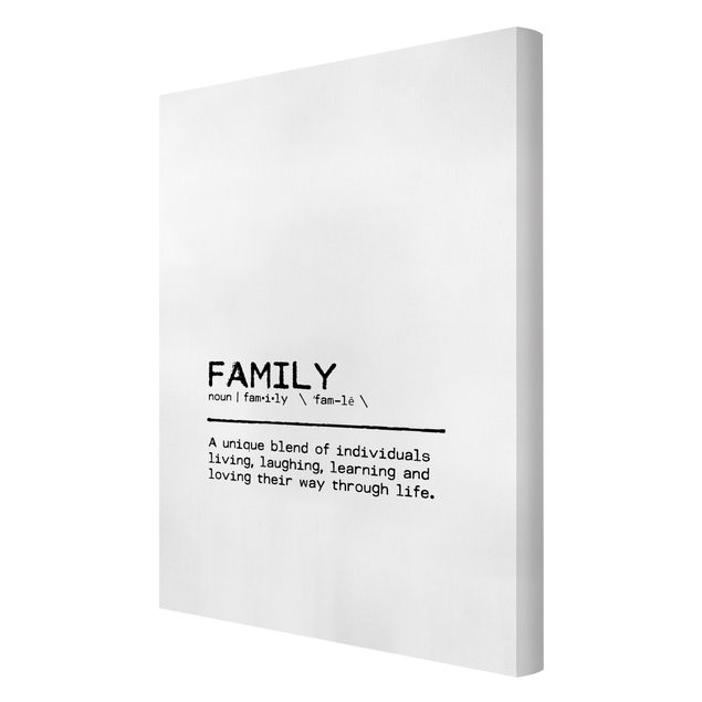 Leinwandbilder kaufen Definition Family Unique