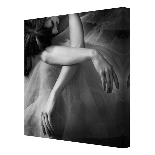 Wandbilder Schwarz-Weiß Die Hände einer Ballerina