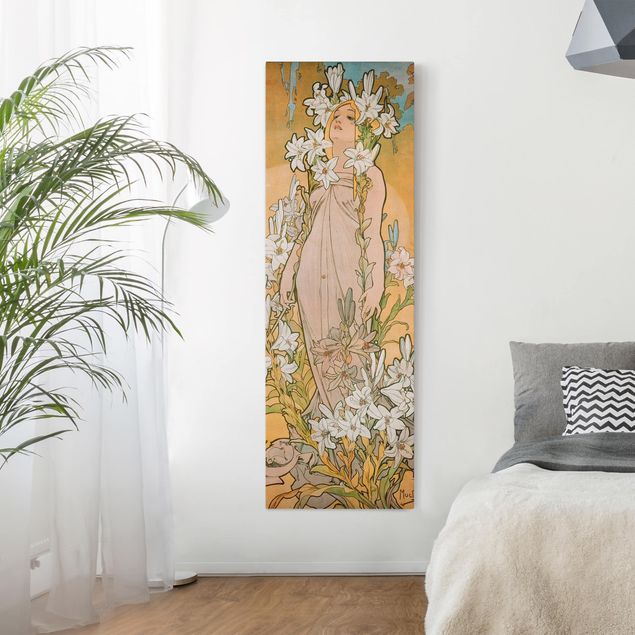 Wanddeko Küche Alfons Mucha - Die Lilie