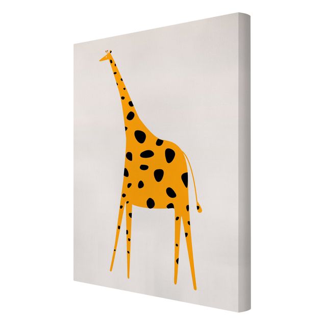 Leinwandbilder Tiere Gelbe Giraffe