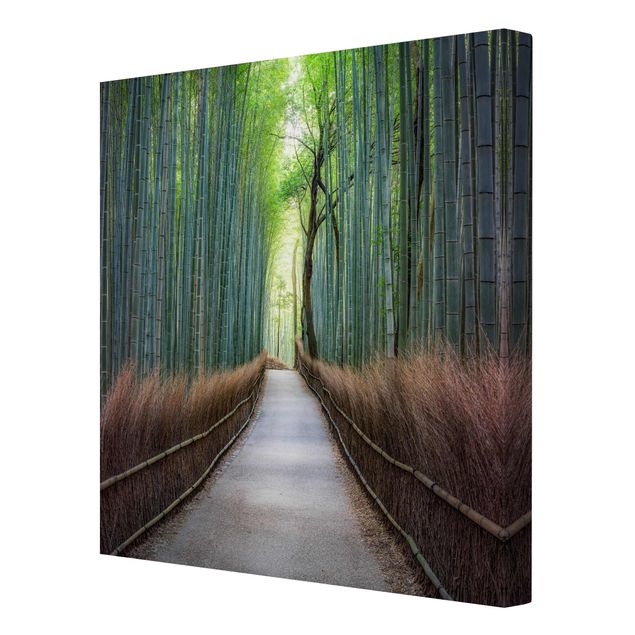 Wandbilder Architektur & Skyline Der Weg durch den Bambus