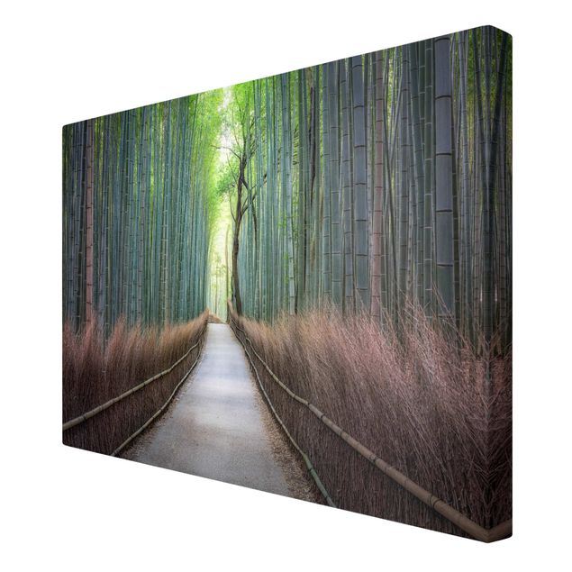 Wandbilder Architektur & Skyline Der Weg durch den Bambus