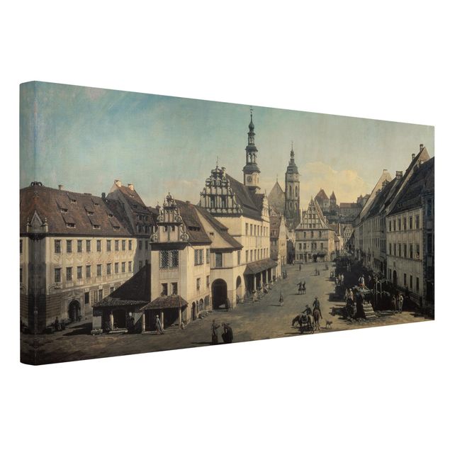 Kunststil Post Impressionismus Bernardo Bellotto - Der Marktplatz in Pirna