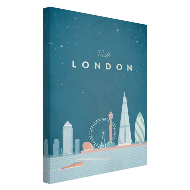 Kunstdruck Leinwand Reiseposter - London