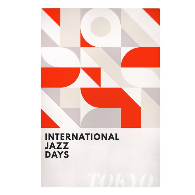 Leinwand mit Spruch Jazz Days Tokyo