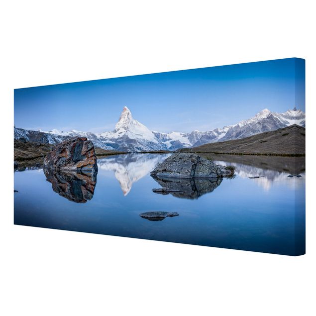 Leinwandbilder Naturmotive Stellisee vor dem Matterhorn
