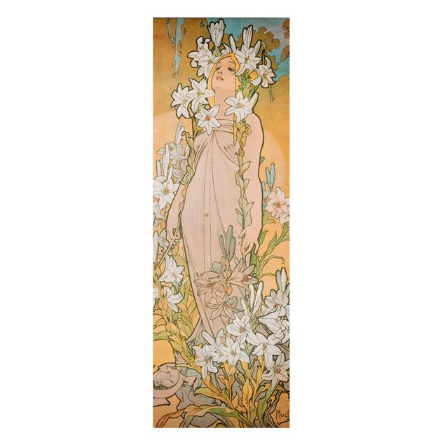 Wandbilder Floral Alfons Mucha - Die Lilie