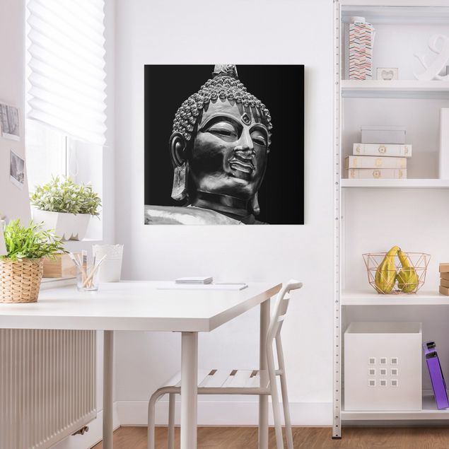 Kunstdrucke auf Leinwand Buddha Statue Gesicht