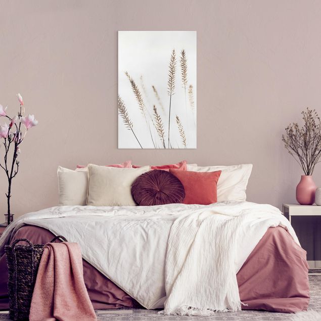 Blumenbilder auf Leinwand Getrocknetes Kammgras
