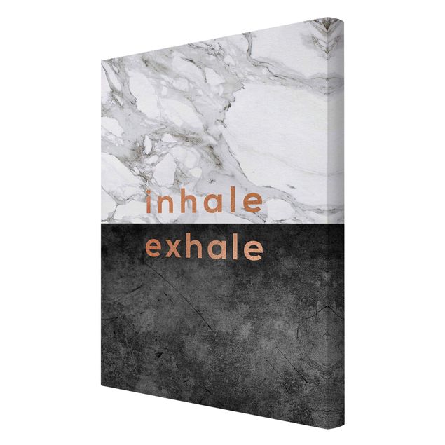 Bilder Inhale Exhale Kupfer und Marmor