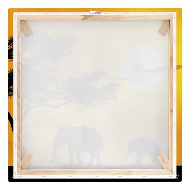Leinwandbilder Naturmotive African Elefant Walk