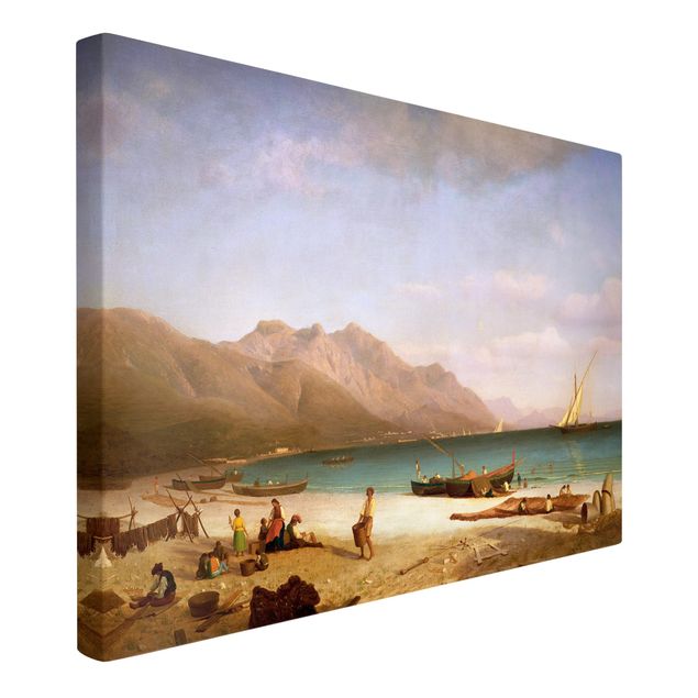 Leinwandbilder Italien Albert Bierstadt - Der Golf von Salerno