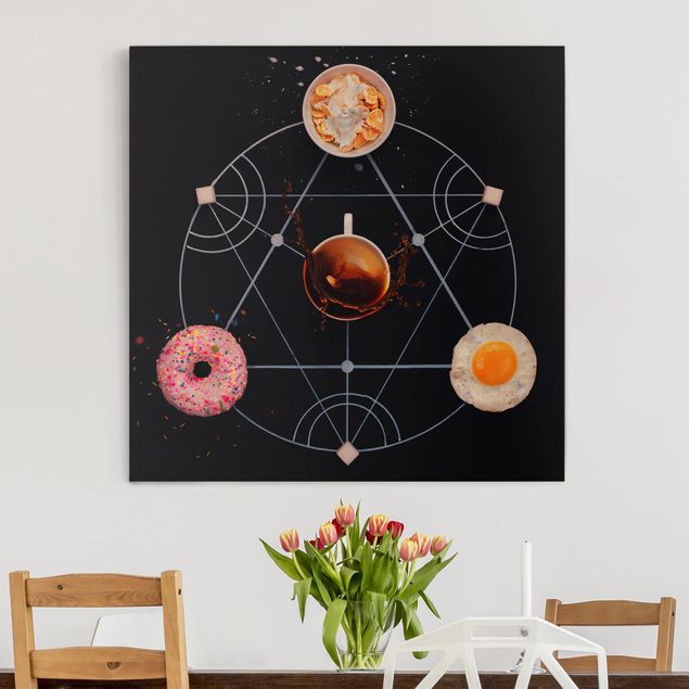 Wandbilder Modern Alchemie des Frühstücks