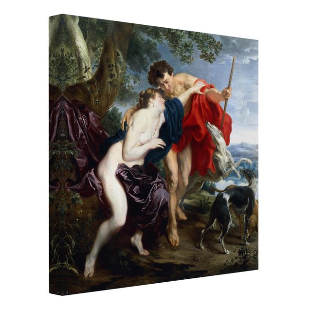 Kunstdruck Leinwand Anthonis van Dyck - Venus und Adonis