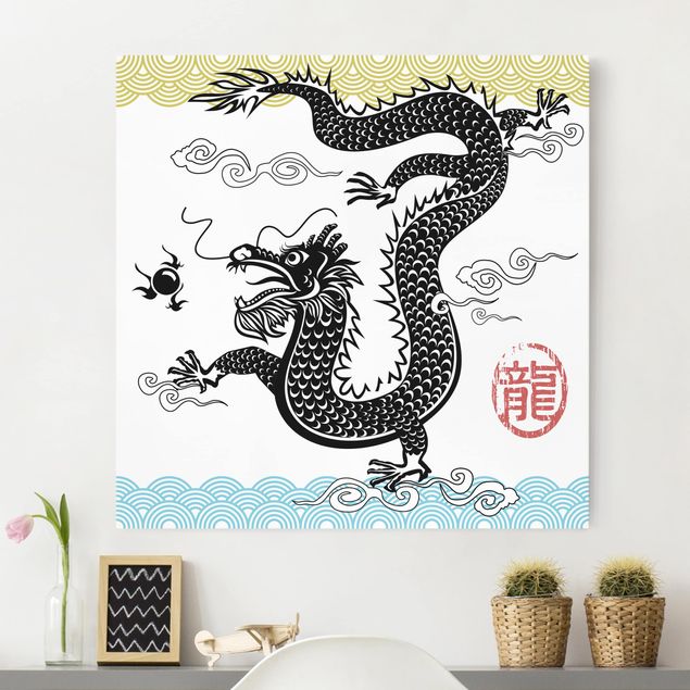 Wandbilder Drachen Asiatischer Drache