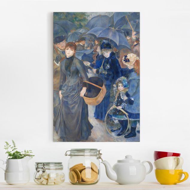 Leinwandbild Paris Auguste Renoir - Die Regenschirme