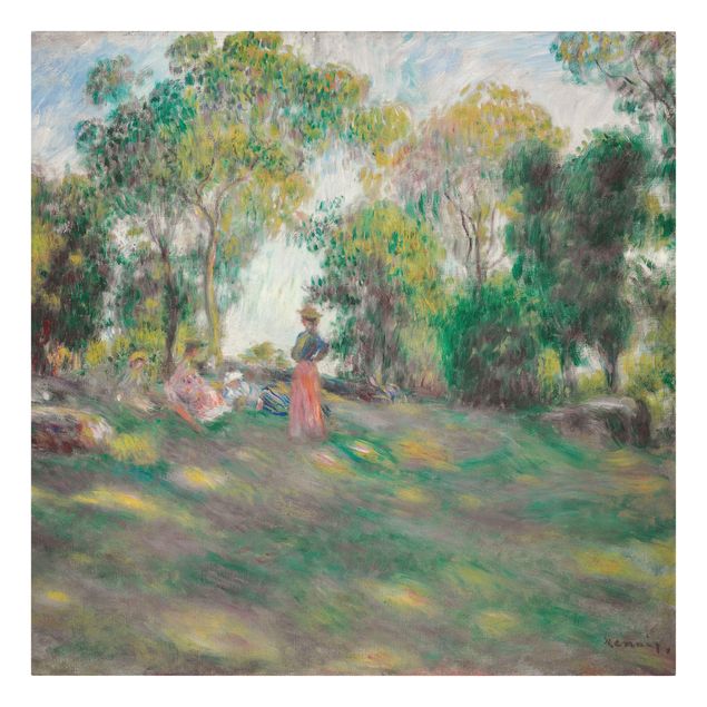 Leinwandbilder Städte Auguste Renoir - Landschaft mit Figuren