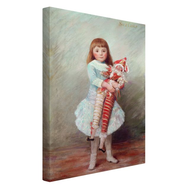 Kunststile Auguste Renoir - Suzanne mit Harlekinpuppe