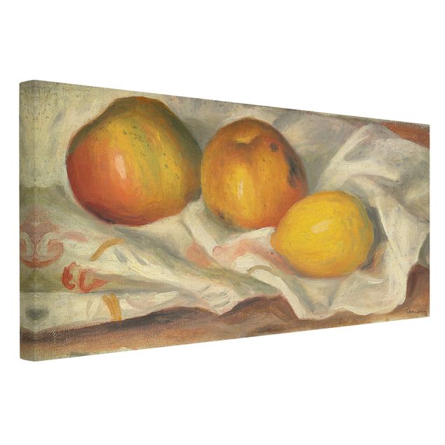 Wandbilder Früchte Auguste Renoir - Äpfel und Zitrone