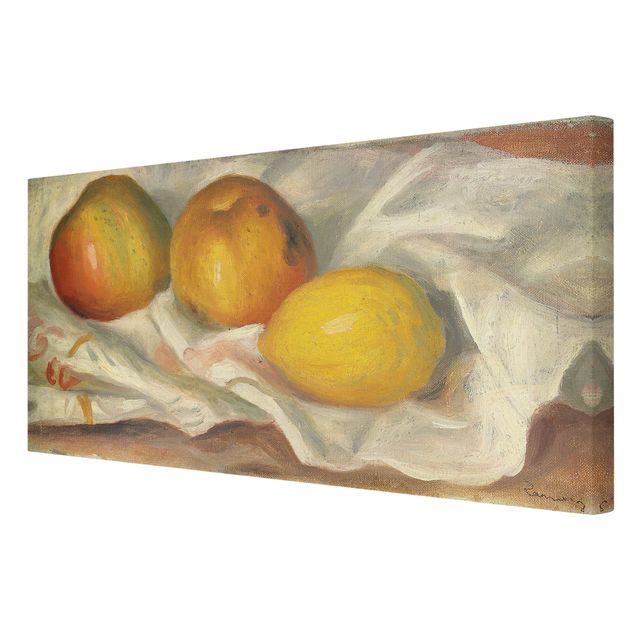 Wandbilder Blumen Auguste Renoir - Äpfel und Zitrone