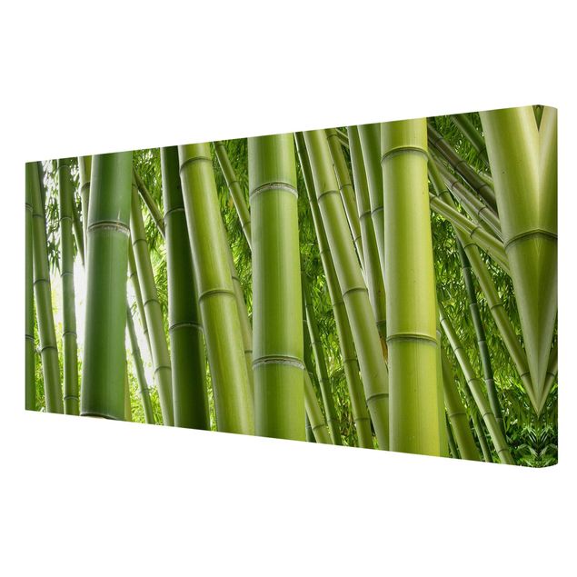 Natur Leinwand Bamboo Trees