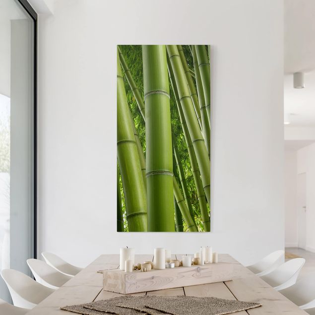 Leinwand Bambus Bamboo Trees