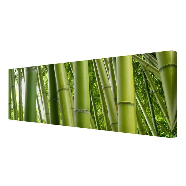 Natur Leinwand Bamboo Trees