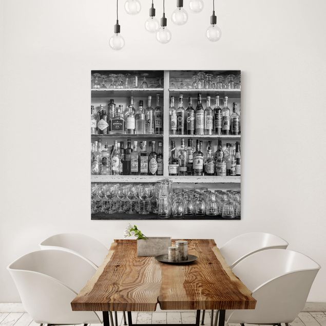 Wandbilder Modern Bar Schwarz Weiß