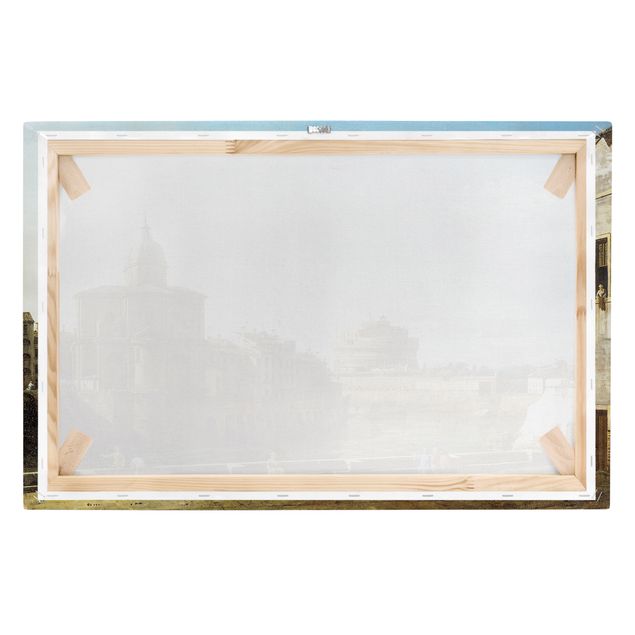 Skyline Leinwand Bernardo Bellotto - Ansicht Roms am Ufer