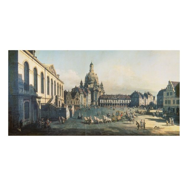 Leinwandbilder Dresden Bernardo Bellotto - Der Neue Markt in Dresden