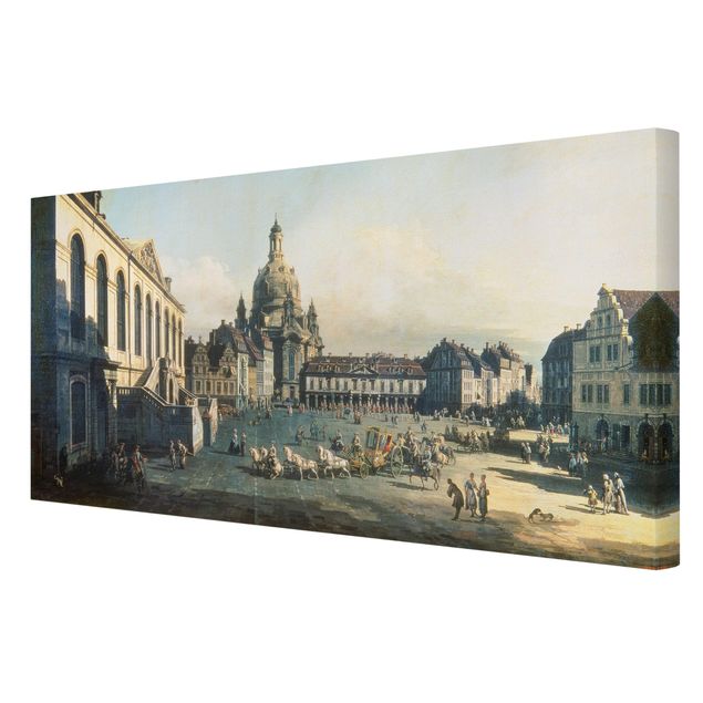 Kunststil Post Impressionismus Bernardo Bellotto - Der Neue Markt in Dresden