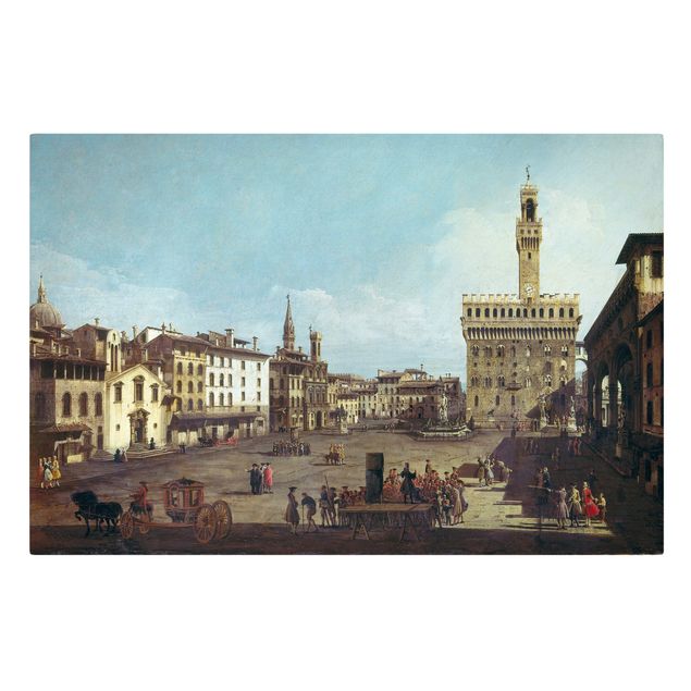 Leinwand Italien Bernardo Bellotto - Die Piazza della Signoria