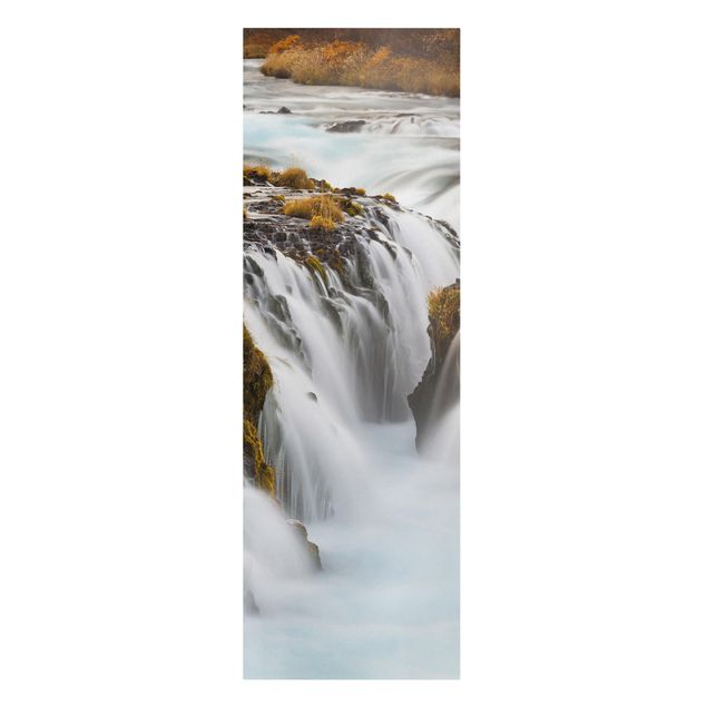 Skyline Leinwand Brúarfoss Wasserfall in Island