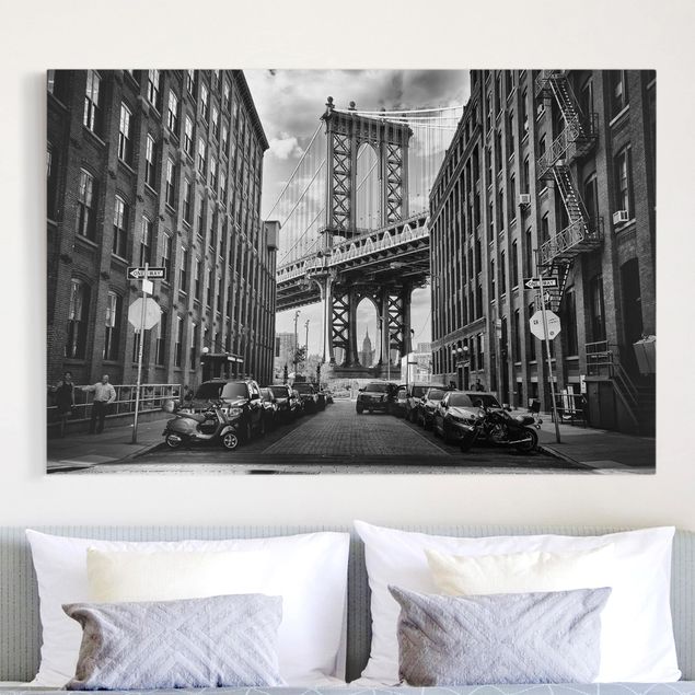 Wanddeko Küche Manhattan Bridge in America