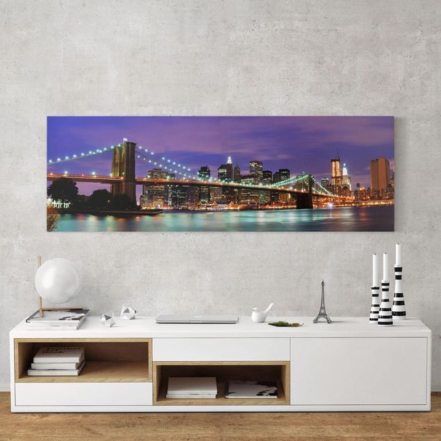 Wandbilder New York Brooklyn Bridge in New York City