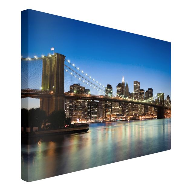 Wandbilder 3D Brooklyn Brücke in New York