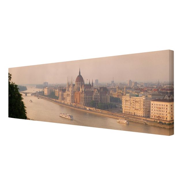 schöne Leinwandbilder Budapest Skyline