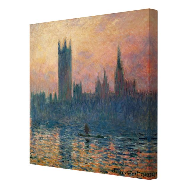 Kunststile Claude Monet - London Sonnenuntergang