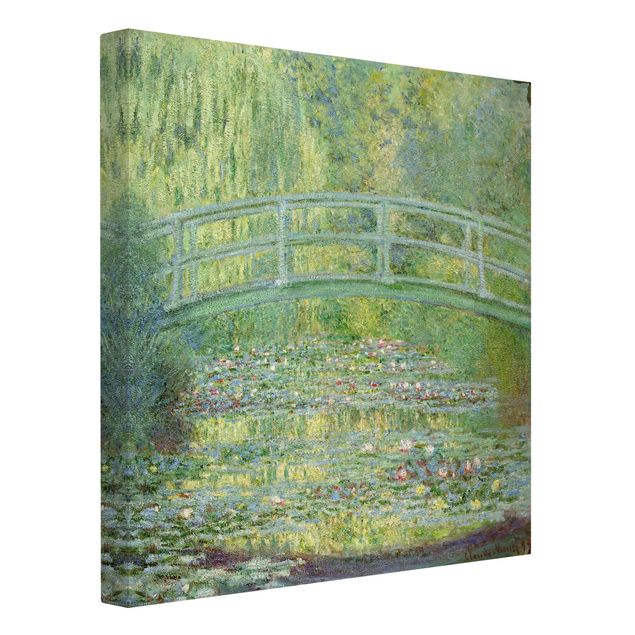 Leinwand Katze Claude Monet - Japanische Brücke