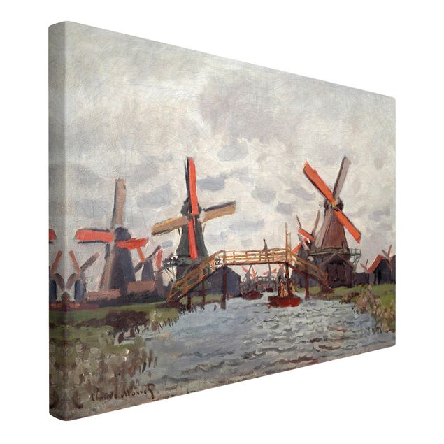 Skyline Leinwand Claude Monet - Windmühlen Zaandam