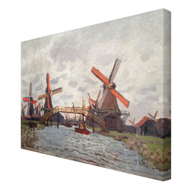 Kunstdrucke auf Leinwand Claude Monet - Windmühlen Zaandam