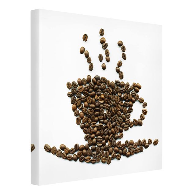 Cafe Bilder auf Leinwand Coffee Beans Cup