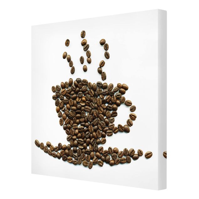 schöne Leinwandbilder Coffee Beans Cup