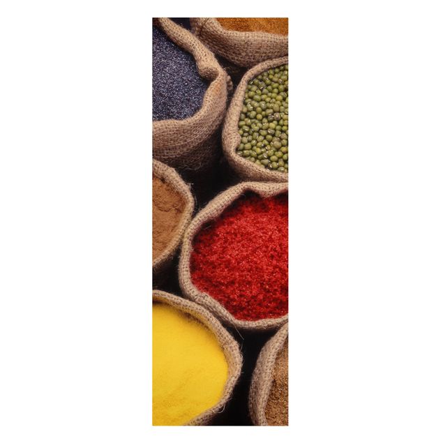 Leinwand Gewürze Colourful Spices