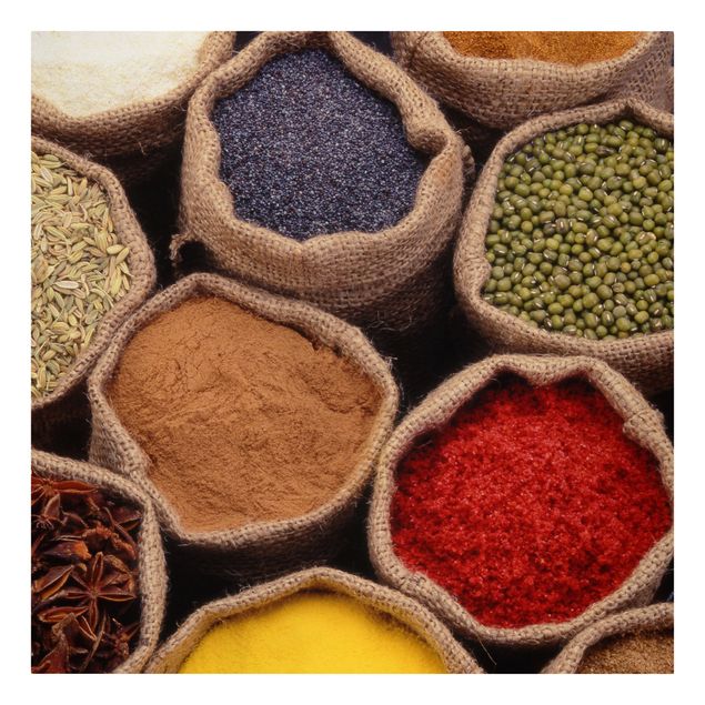 Leinwand Gewürze Colourful Spices