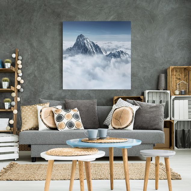 Wandbilder Berge Die Alpen über den Wolken